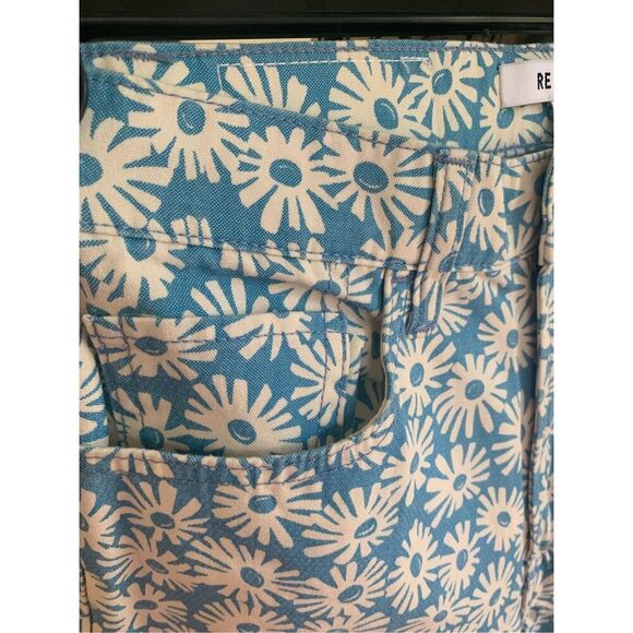 RE/DONE 70s floral-print cotton-canvas bootcut pants - Picture 5 of 10